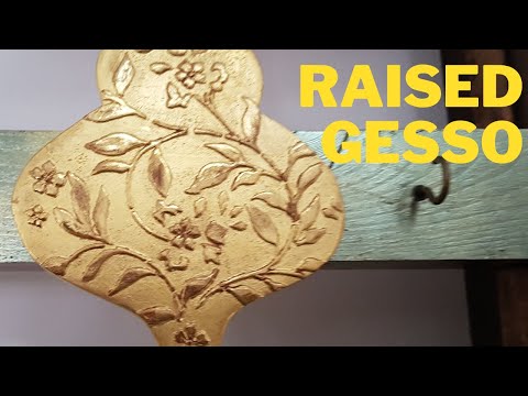 Pastiglia, water gilding with 23.75ct gold leaf