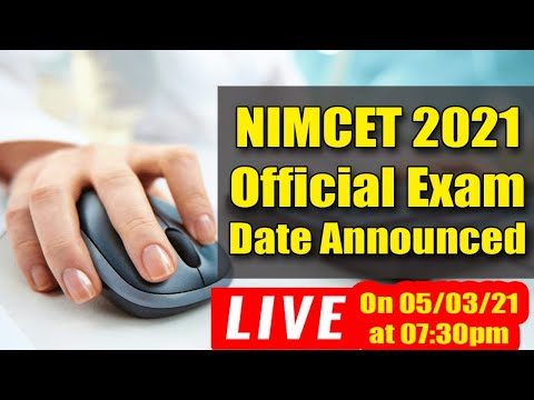 NIMCET 2021 Official Exam Date Announced | NIMCET 21 Exam Date