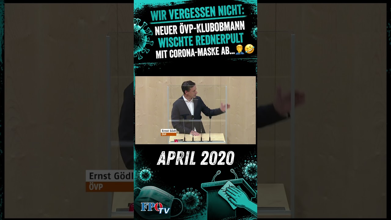 Vom Maskenkneter zum ÖVP-Klubobmann - das ist Ernst Gödl 🤦‍♂️🤣