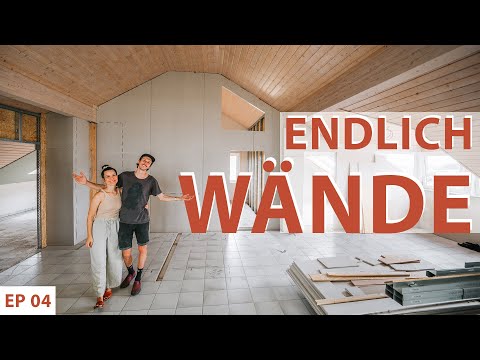 Our DIY loft is getting walls - drywall like the pros.