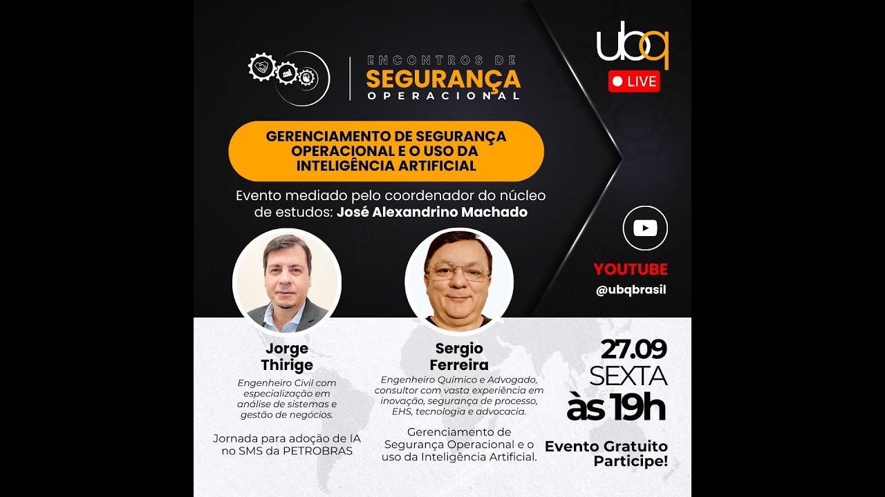 Encontros de Segurança Operacional   Tema:  Gerenciamento de Seg. Oper. e o uso da IA
