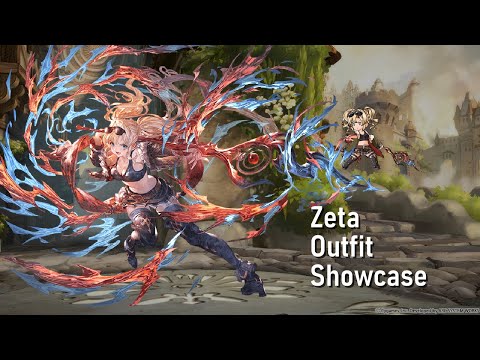 Zeta Daily Point Shop Outfit Showcase - Crimson Battle Maiden GBF Animation Showcase
