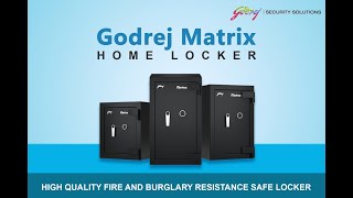 Godrej New Matrix Mechanical Safe Key Lock Home Locker I Fire and Burglary Resistance Tijori in 2021