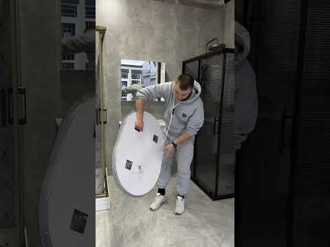 Зеркало Mixxus PLAIN 50x70 см LED с подсветкой, Touch управлением, Anti-fog подогревом, диммером яркости и часами - фото 1 - id-p2989138211