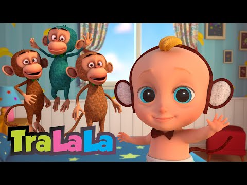 [ 3 ORE ] Cinci maimuțele ( Five Little Monkeys ) 🙉 Cântece educative pentru copii de la TraLaLa