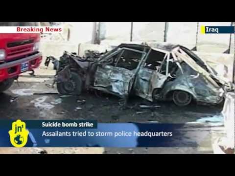 Kirkuk suicide bomb: 33 dead in Iraq suspected sectarian attack on police headquarters
