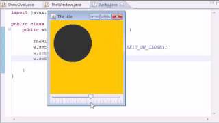 Intermediate Java Tutorial - 25 - Finishing the Oval Slider Program
