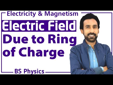 Lec 4 - Electric Field due to a Ring of Charges in Urdu/Hindi