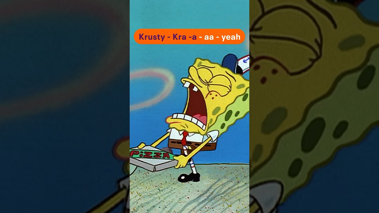 SpongeBob Krusty Krab Pizza Song w/ lyrics! 🍕 #shorts #spongebob