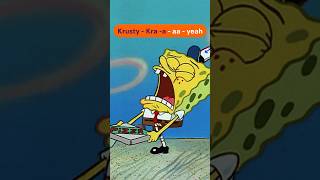 SpongeBob Krusty Krab Pizza Song w/ lyrics! 🍕 #shorts #spongebob