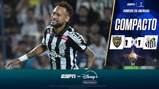 NEYMAR CRAVA E COMEMORA COM ROBINHO JR, MAS SANTOS TOMA EMPATE DO RECOLETA E SE COMPLICA | COMPACTO
