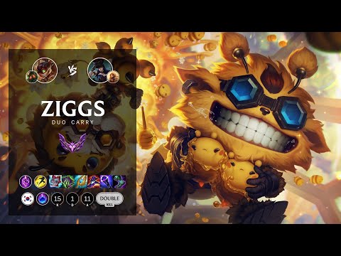 Ziggs Bot vs Caitlyn - KR Master Patch 12.6
