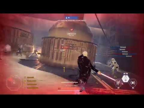 Battlefront 2 Galactic Assault - Jakku - Count Dooku Gameplay (no commentary)