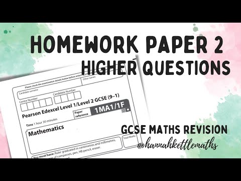 Half Past Paper - Week 2 - Higher Edexcel GCSE Maths - Maths Revision