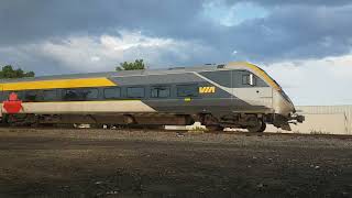 VIA RAIL 69 westbound at Prescott, Ontario. August 13, 2025.