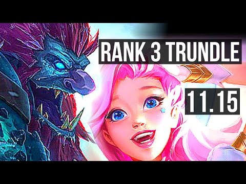 TRUNDLE & Varus vs SERAPHINE & Aphelios (SUPPORT) | Rank 3 Trundle, 0/1/14 | EUW Challenger | v11.15