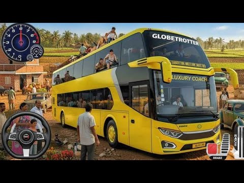 New Mountain Climb Bus Driving 2026 – Indian Offroad Bus Simulator 3D 🚌 - Bus Game Android Gameplay 
