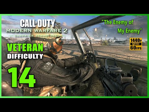 Call of Duty Modern Warfare 2 Remastered Veteran Gameplay Walkthrough Part 14 | Enemy of My Enemy