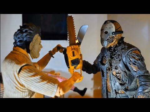 Ghostface vs Leatherface vs Jason Voorhees - Horror Stop Motion Animation