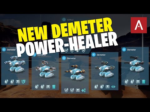 War Robots - New Robot DEMETER has POWERFUL Healing Ability WR Test Server Gameplay