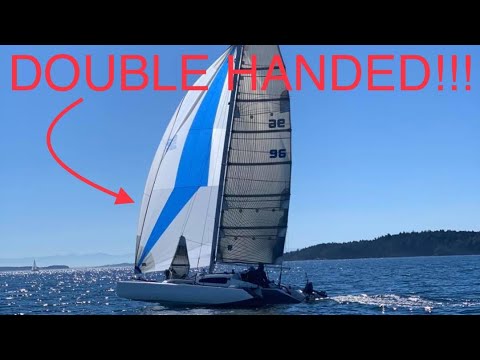 How Do You Fly a Spinnaker DOUBLE HANDED?!?!?