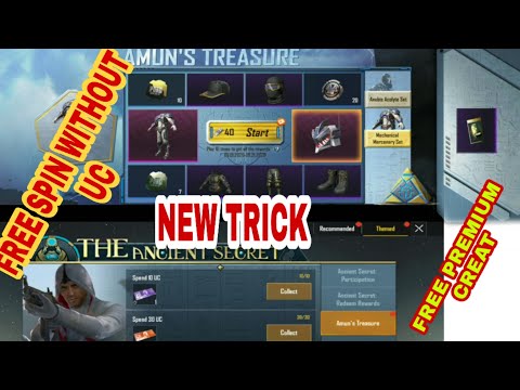 Free UC spin ;Free spin event;Amun's treasure free spin without uc: get free premium creat