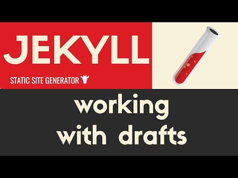 Working With Drafts | Jekyll Static Site Generator | Tutorial 7