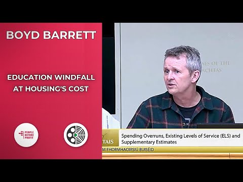 Richard Boyd Barrett: Levies, Education Cash and Housing Cuts