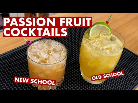 Two passion fruit cocktails you need to try - Old School & New School - Through the Mixing Glass