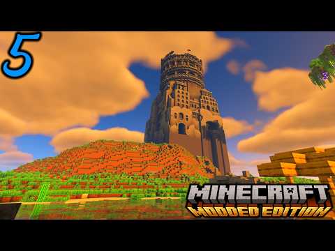 MASSIVE CASTLE | Let's Play Minecraft Modded Survival Episode 5