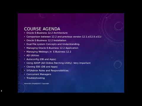 Oracle APPS DBA demo
