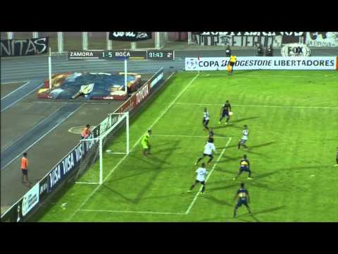 Gol de Martínez (1-5) / Zamora 1 – 5 Boca Juniors – Fase de Grupos Copa Libertadores 2015