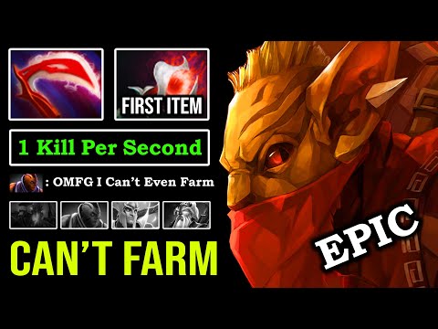 NO FARM ALLOWED First Item Malevolence 100% Counter Pro AM with Ninja Carry Bounty Hunter DotA 2