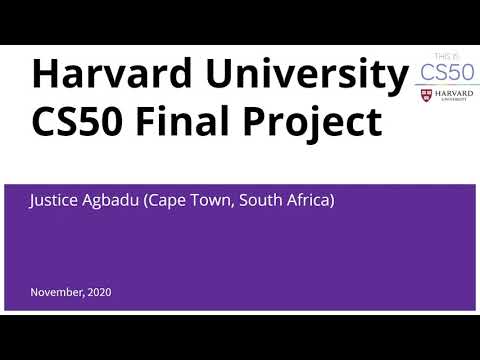 Harvard University CS50 Final Project