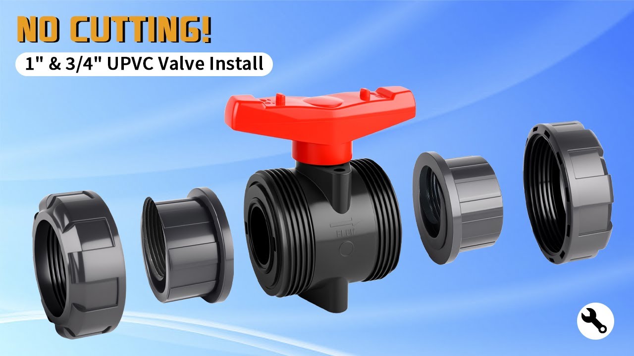 How to Install a UPVC True Union Ball Valve  PVC Plumbing Guide
