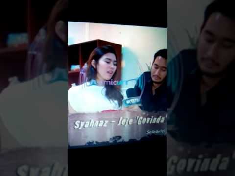 Syahnaz mendapatkan kejutan ultah dari jeje kekasihnya