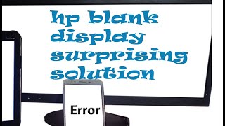 how to solve Hp pavilion G6, blank Display, afterwindows 7 driver update| wihte display ka solution