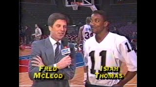 Isiah Thomas' Full 1989 Pre-Game Interview (Bad Boys' Perception, Aguirre's Arrival, Cavs Rivalry)