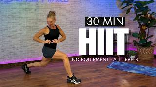 30 Minute No Equipment HIIT Workout | High and Low Impact Options