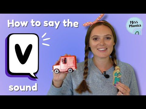 How to say the v Sound Early Phonics No Letter Shown British Teacher Speech Sound Practice