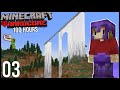 100 Hours In Minecraft Hardcore: Episode 3 - BASE BUILDING!