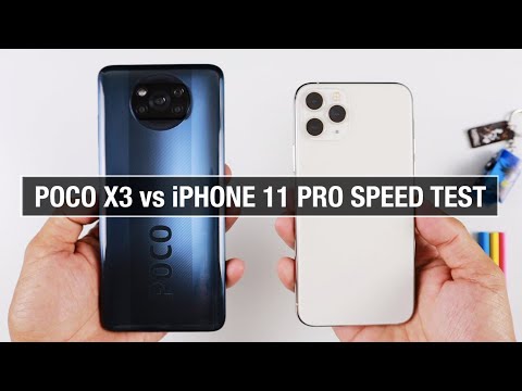Xiaomi Poco X3 NFC vs iPhone 11 Pro SPEED TEST | Zeibiz