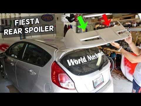 HOW TO REMOVE SPOILER ON FORD FIESTA MK7 ST