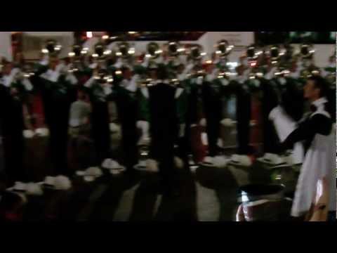 The Cavaliers play Rainbow in the lot after 2011 DCI Finals