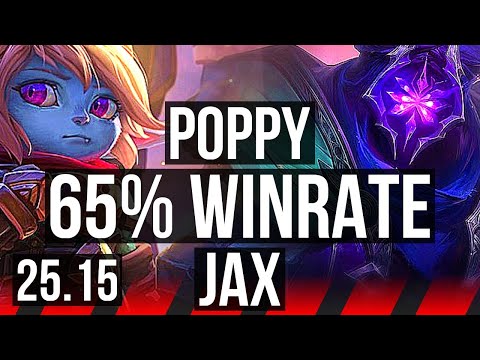 POPPY vs JAX (TOP) | 65% winrate | KR Master | 25.15
