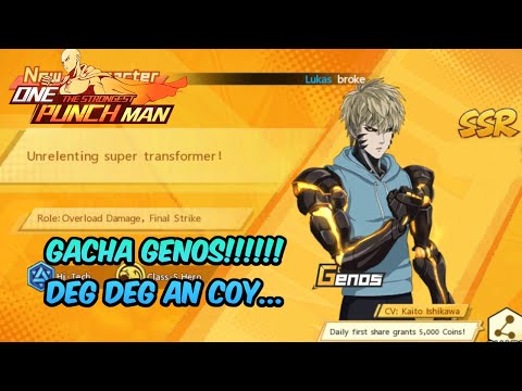 Pake Teori Ginian Auto Hoki || Gacha Genos SSR || OPM The Strongest