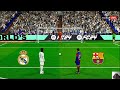 Real Madrid vs Barcelona - Penalty Shootout | El Clasico La Liga 2023-24 | Vinicius v Raphinha | PES