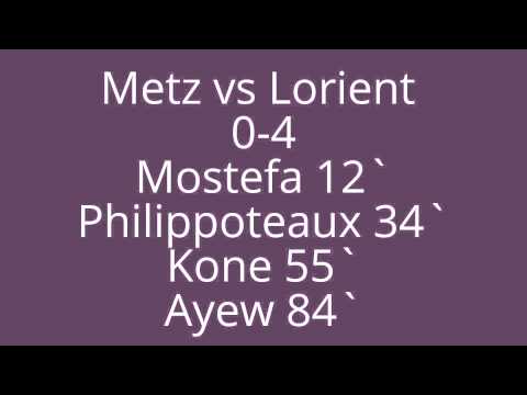 Metz vs Lorient 0-4 ALL GOALS