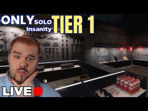 TIER 1 ONLY Solo Insanity All Maps | Phasmophobia LIVE 🔴