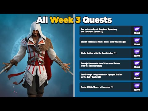 Fortnite All Week 3 Season Quests Guide - Chapter 3 Season 2